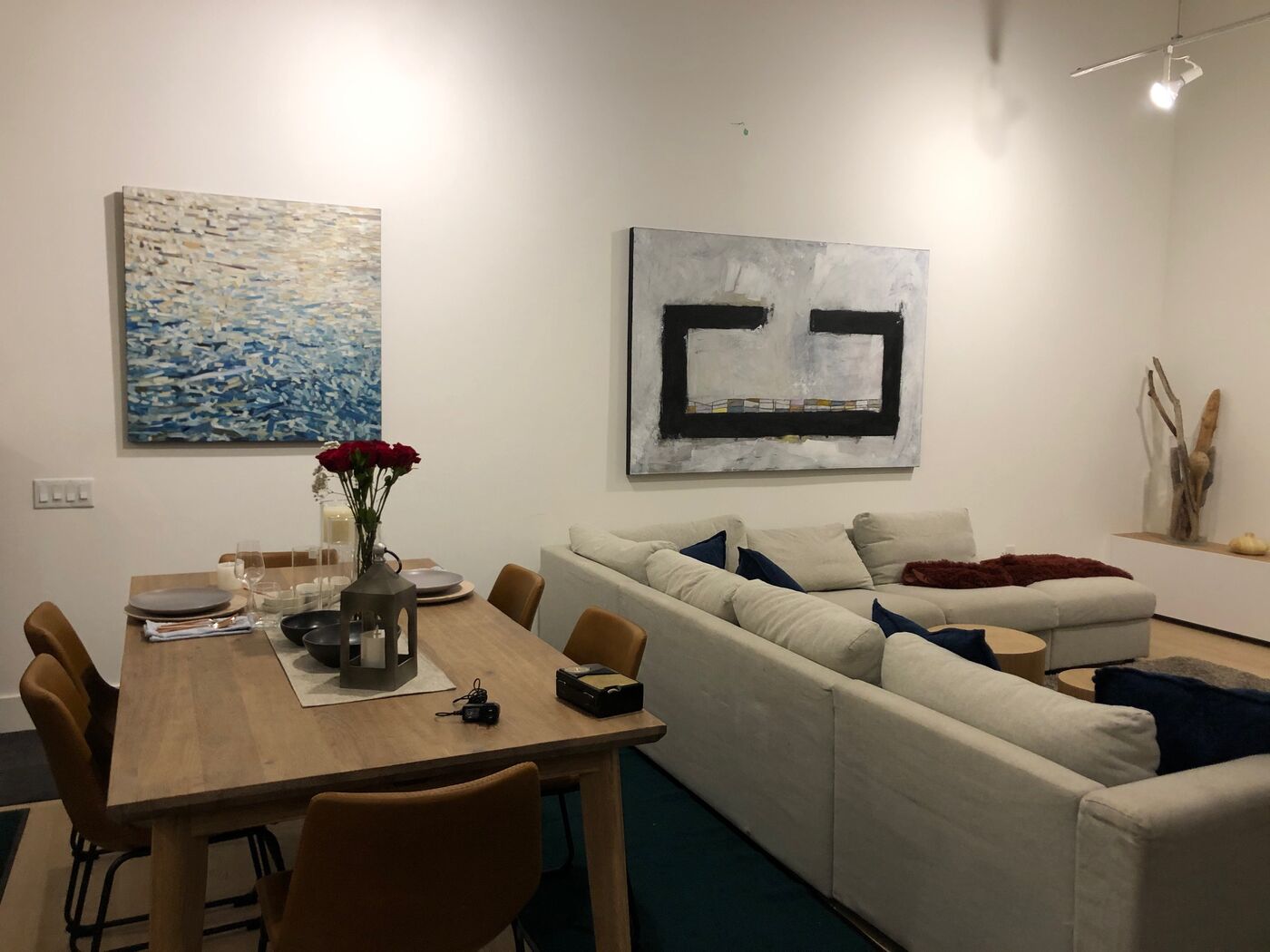 One of the rental paintings on a film set, by David Zak