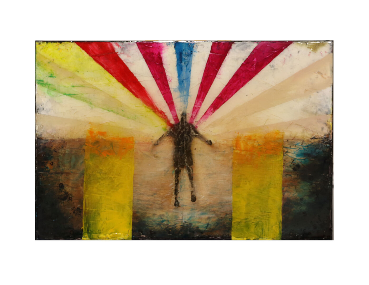 Resin coated artwork, by David Zak