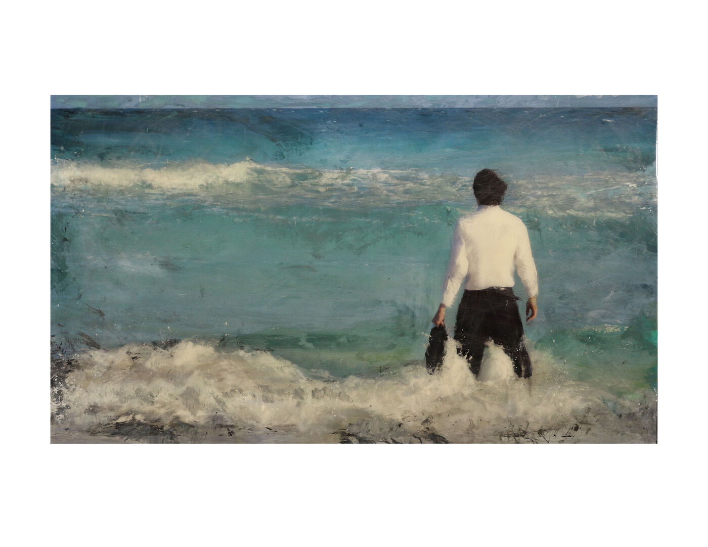 Resin coated artwork, by David Zak